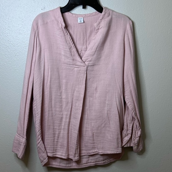 Old navy Women Pink Long sleeve‎ Blouse top size XS - Picture 3 of 8